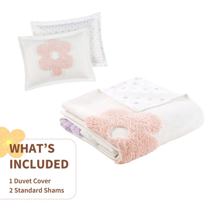 Parure de lit réversible en chenille tuftée Madeline Floral d'Intelligent Design Kids