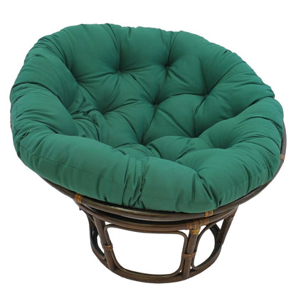 Chaise Papasan Bali en rotin de 42 pouces avec coussin en sergé