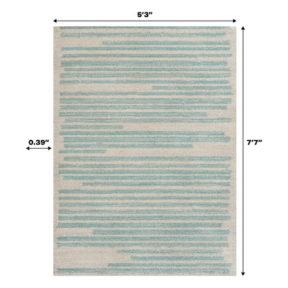 JONATHAN Y Tapis moderne à rayures berbères Aksil