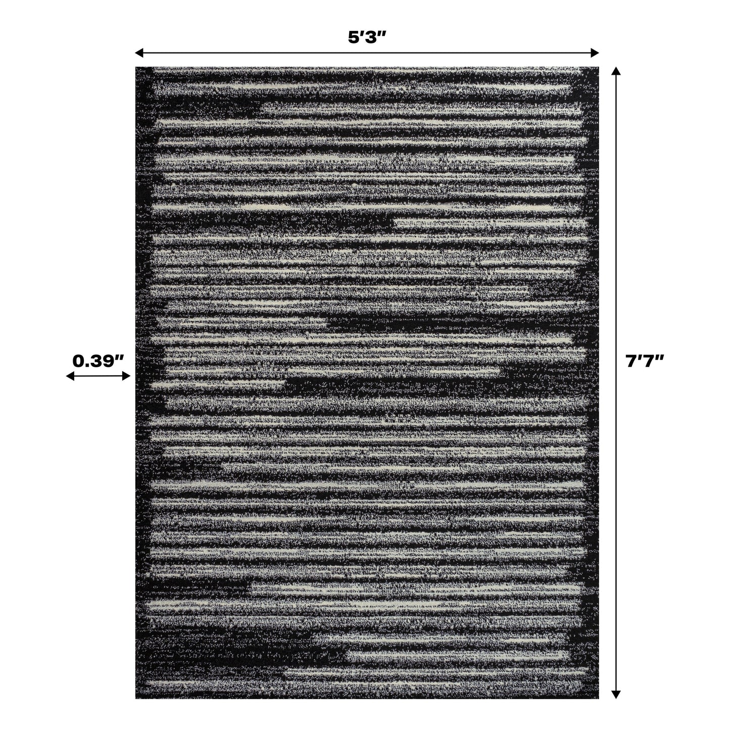 JONATHAN Y Tapis moderne à rayures berbères Aksil