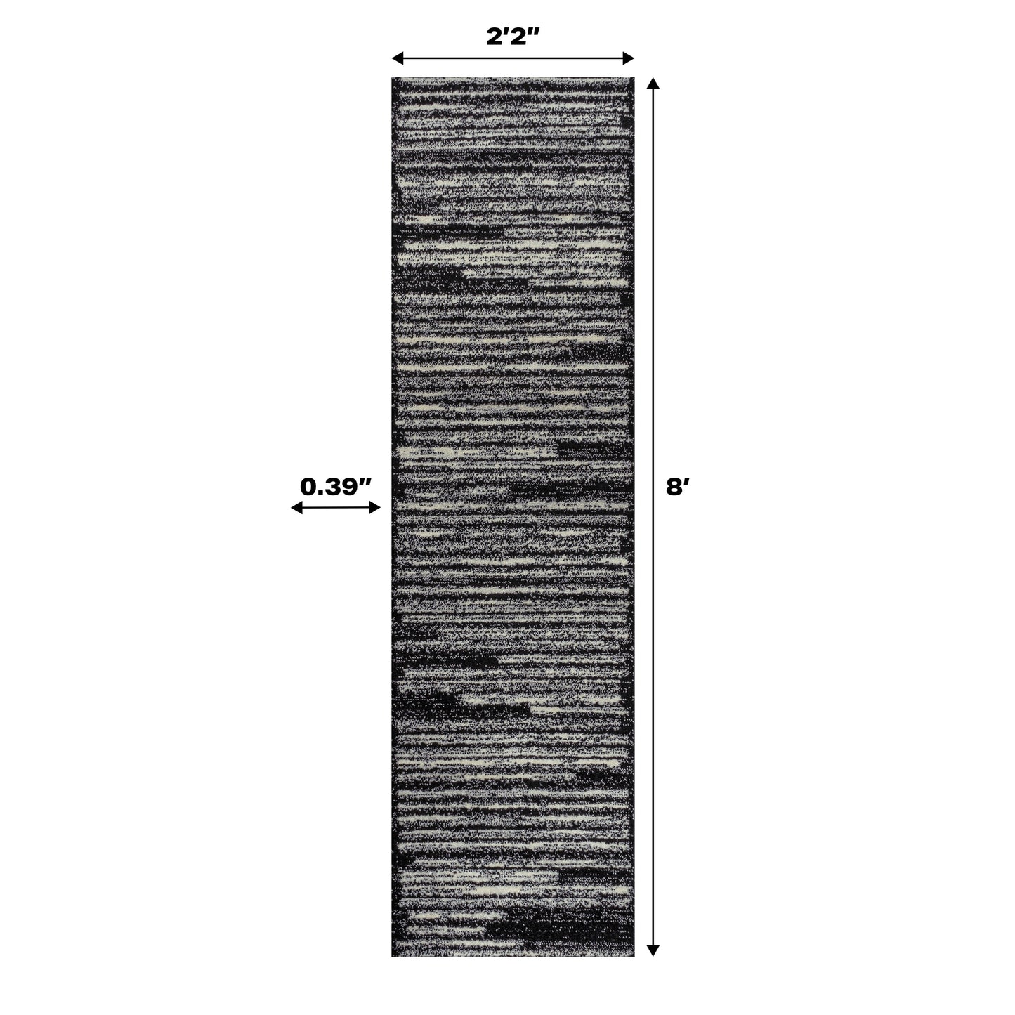 JONATHAN Y Tapis moderne à rayures berbères Aksil