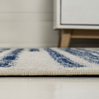 JONATHAN Y Tapis moderne à rayures berbères Aksil