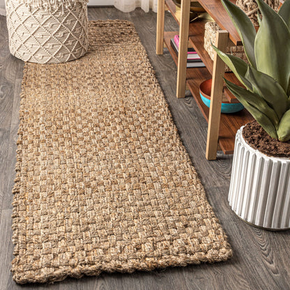 Tapis en jute bouclé épais tissé à la main JONATHAN Y Hiro