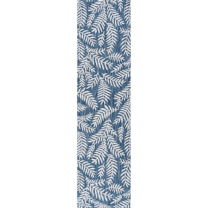 JONATHAN Y Tapis intérieur/extérieur à fronde de palmier Galon