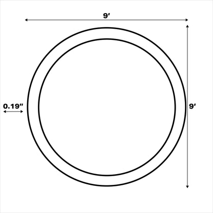 JONATHAN Y Tapis intérieur/extérieur à fronde de palmier Galon