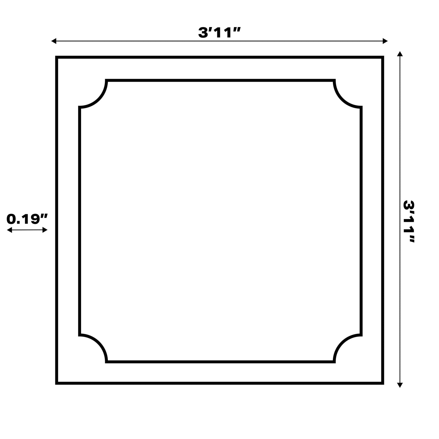 JONATHAN Y Tapis intérieur/extérieur à fronde de palmier Galon