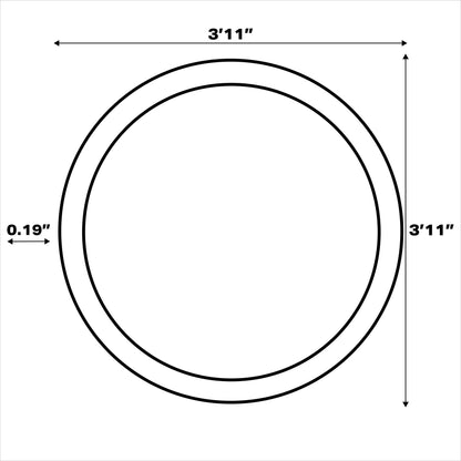 JONATHAN Y Tapis intérieur/extérieur à fronde de palmier Galon