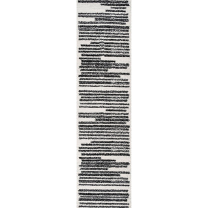 JONATHAN Y Tapis moderne à rayures berbères Aksil