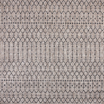 Tapis d'intérieur/extérieur JONATHAN Y Trebol à tissage géométrique texturé marocain