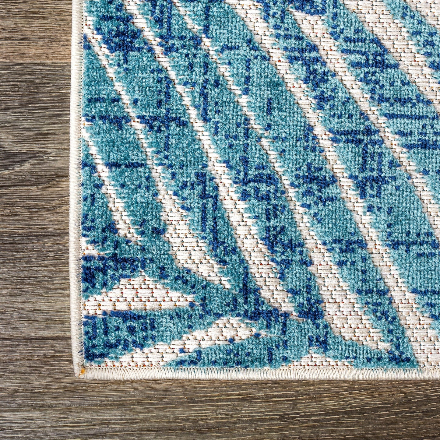 Tapis d'intérieur/extérieur JONATHAN Y Aydin à motifs de feuilles de palmier