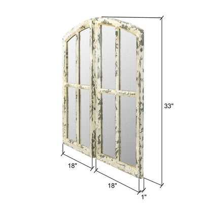 Miroirs Jolene à carreaux arqués (lot de 2)