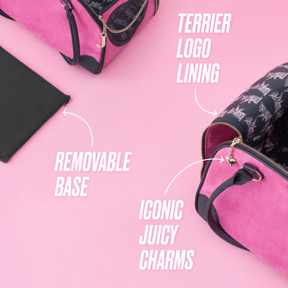 Sac de transport élégant Juicy Couture Give Me Treats pour animaux de compagnie - Sac de voyage