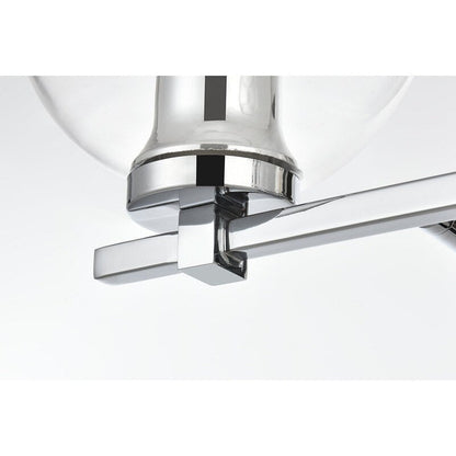 Applique murale Julian 1 lumière noire et transparente