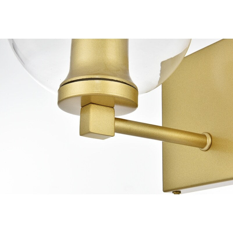 Applique murale Julian 1 lumière noire et transparente