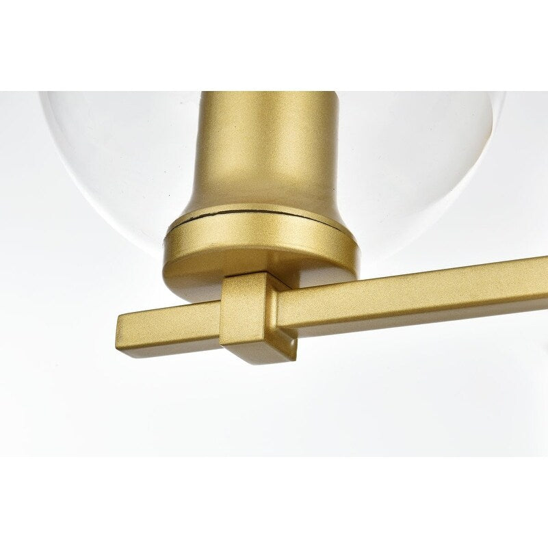 Applique murale Julian 1 lumière noire et transparente