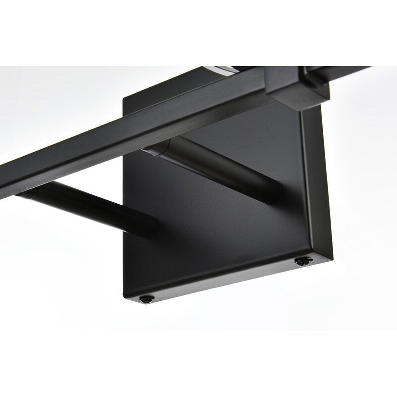 Applique murale Julian 1 lumière noire et transparente