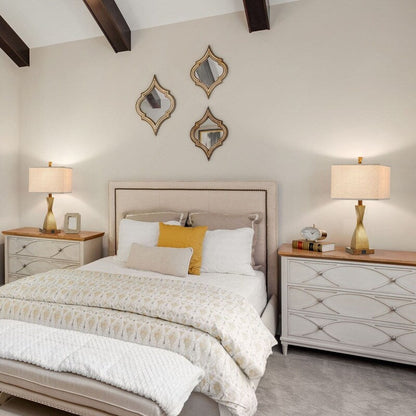 Lampe de table tactile KAWOTI 22'' avec ports USB et ampoules (lot de 2)