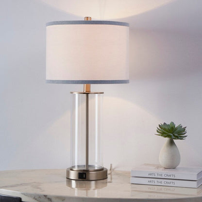 Lampe de table tactile KAWOTI 23,25 avec port USB et ampoules incluses