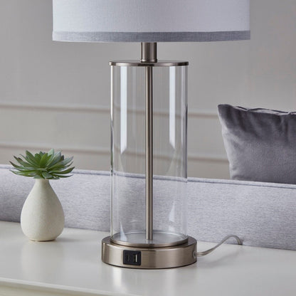 Lampe de table tactile KAWOTI 23,25 avec port USB et ampoules incluses