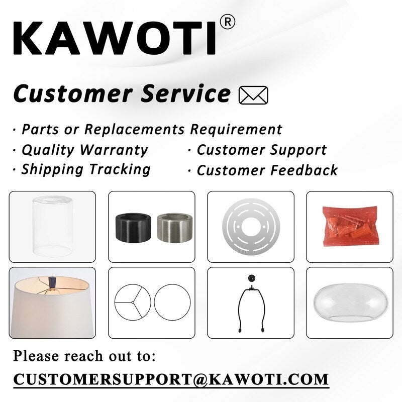 Lampe de table tactile KAWOTI 23,25 avec port USB et ampoules incluses