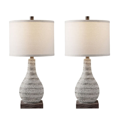 Lampes de table KAWOTI à commande tactile avec ports USB (lot de 2)