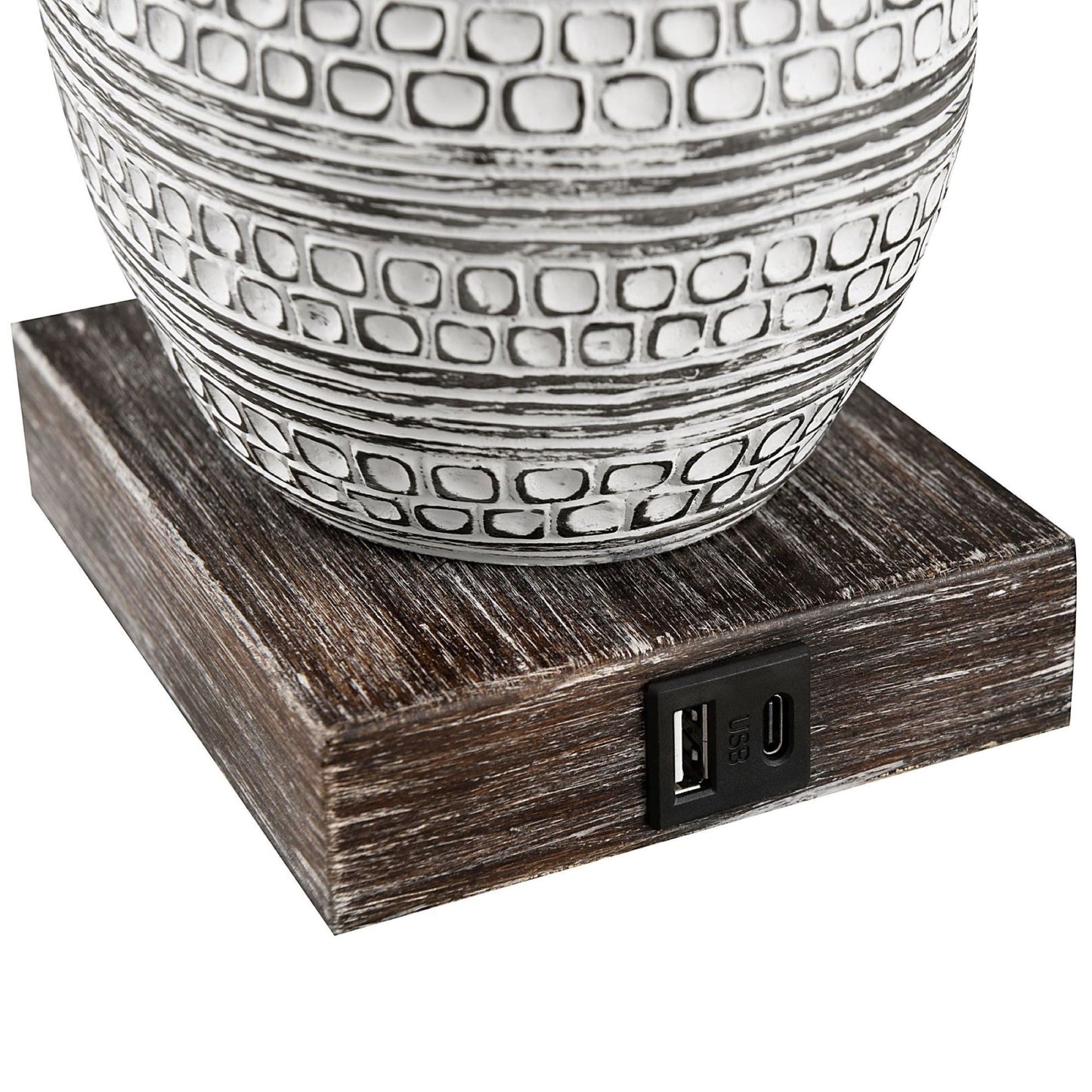 Lampes de table KAWOTI à commande tactile avec ports USB (lot de 2)