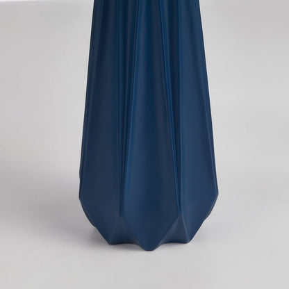 Lampe de table bleue KAWOTI 27 avec abat-jour en tissu