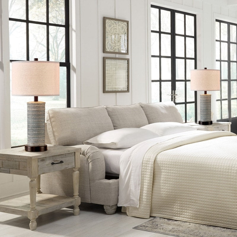 Lampes de table KAWOTI à commande tactile avec ports USB (lot de 2)