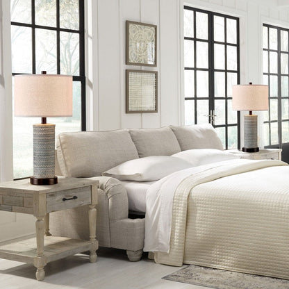 Lampes de table KAWOTI à commande tactile avec ports USB (lot de 2)