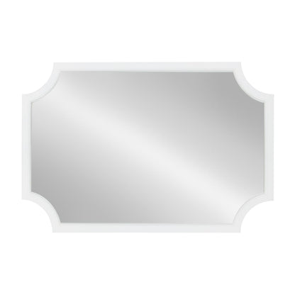 Miroir à cadre en bois festonné Kate et Laurel Hogan