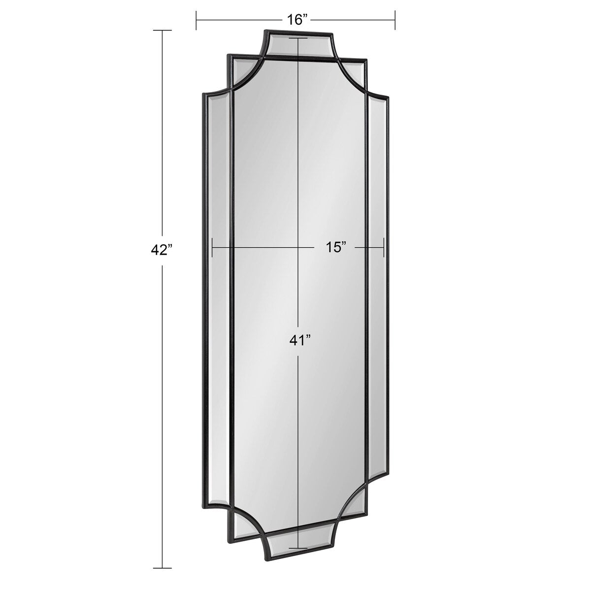 Miroir mural décoratif encadré traditionnel Kate and Laurel Minuette