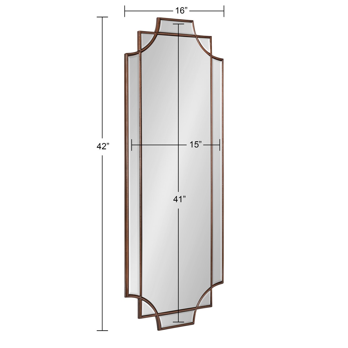 Miroir mural décoratif encadré traditionnel Kate and Laurel Minuette