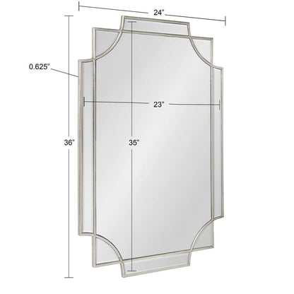 Miroir mural décoratif encadré traditionnel Kate and Laurel Minuette