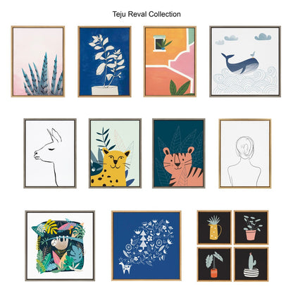 Ensemble de toiles encadrées Kate et Laurel Sylvie Modern Circles par Teju Reval