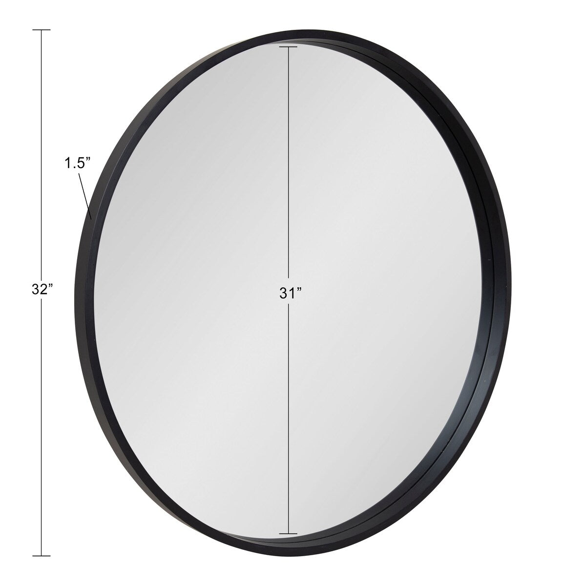 Miroir mural rond en bois Kate et Laurel Travis