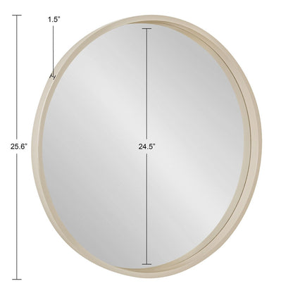 Miroir mural rond en bois Kate et Laurel Travis