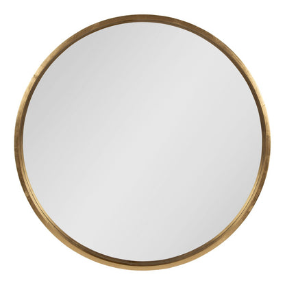 Miroir mural rond en bois Kate et Laurel Travis