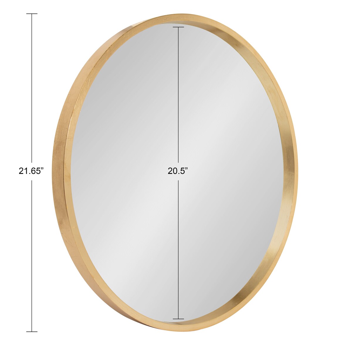 Miroir mural rond en bois Kate et Laurel Travis