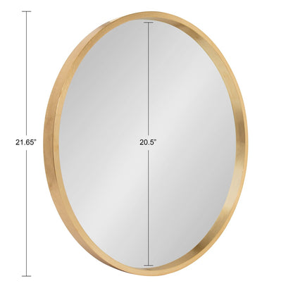 Miroir mural rond en bois Kate et Laurel Travis