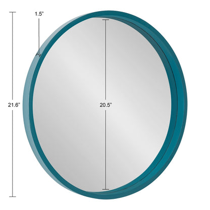 Miroir mural rond en bois Kate et Laurel Travis