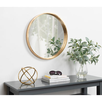 Miroir mural rond en bois Kate et Laurel Travis