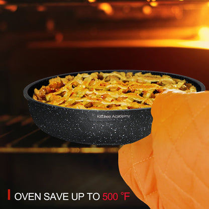 Ensemble de 12/30 pièces de batterie de cuisine antiadhésive à induction Kitchen Academy