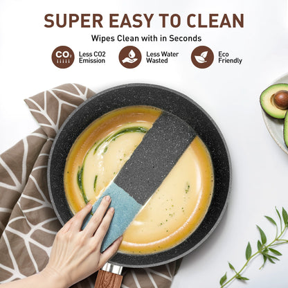 Ensemble de 12/30 pièces de batterie de cuisine antiadhésive à induction Kitchen Academy