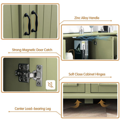 Buffet de cuisine, meuble bar à café, meuble de rangement d'appoint