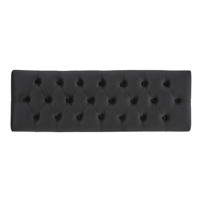 Banc capitonné en velours Klaus par iNSPIRE Q Bold