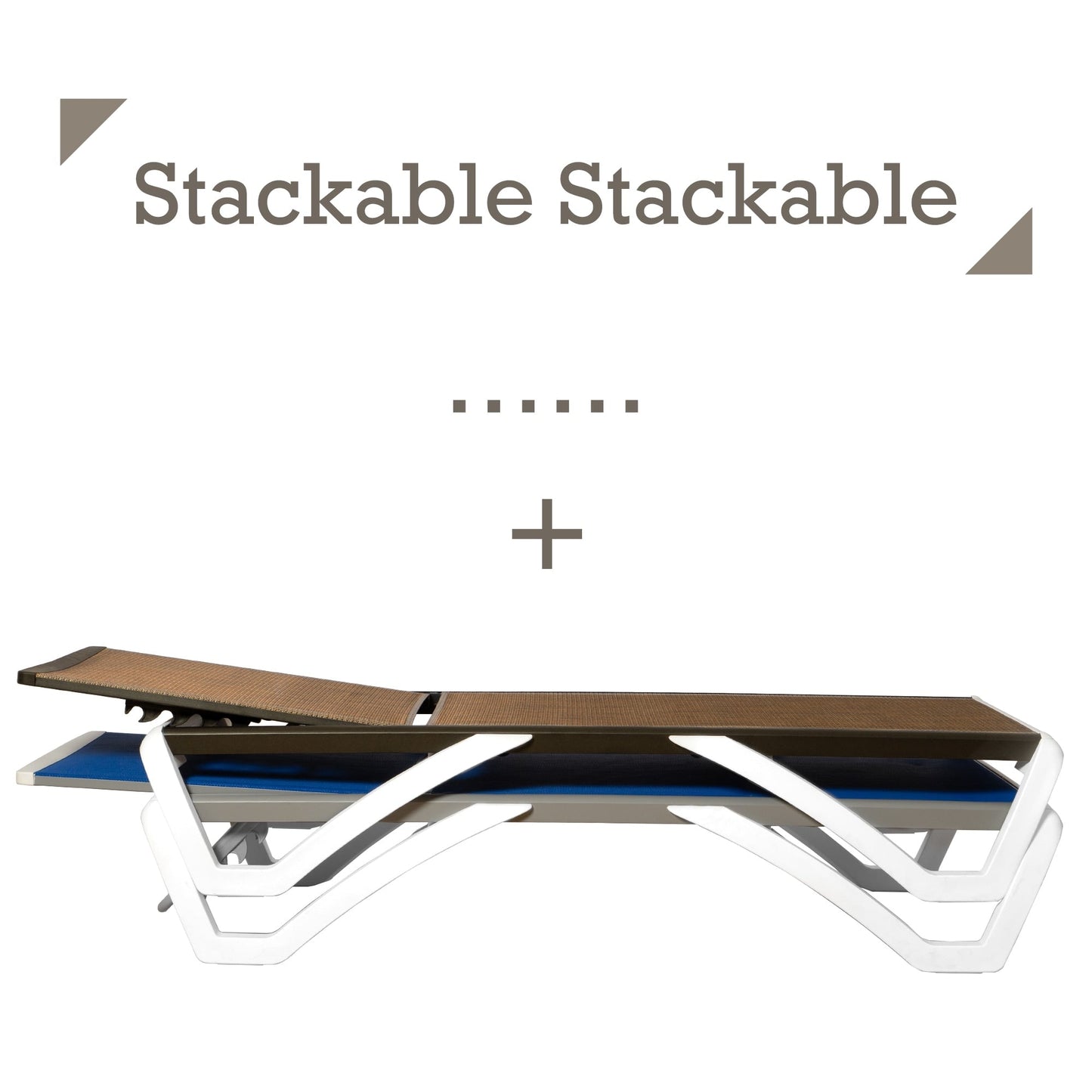 Chaise longue inclinable et réglable Kozyard Alan, pieds entièrement plats en aluminium et résine polypropylène