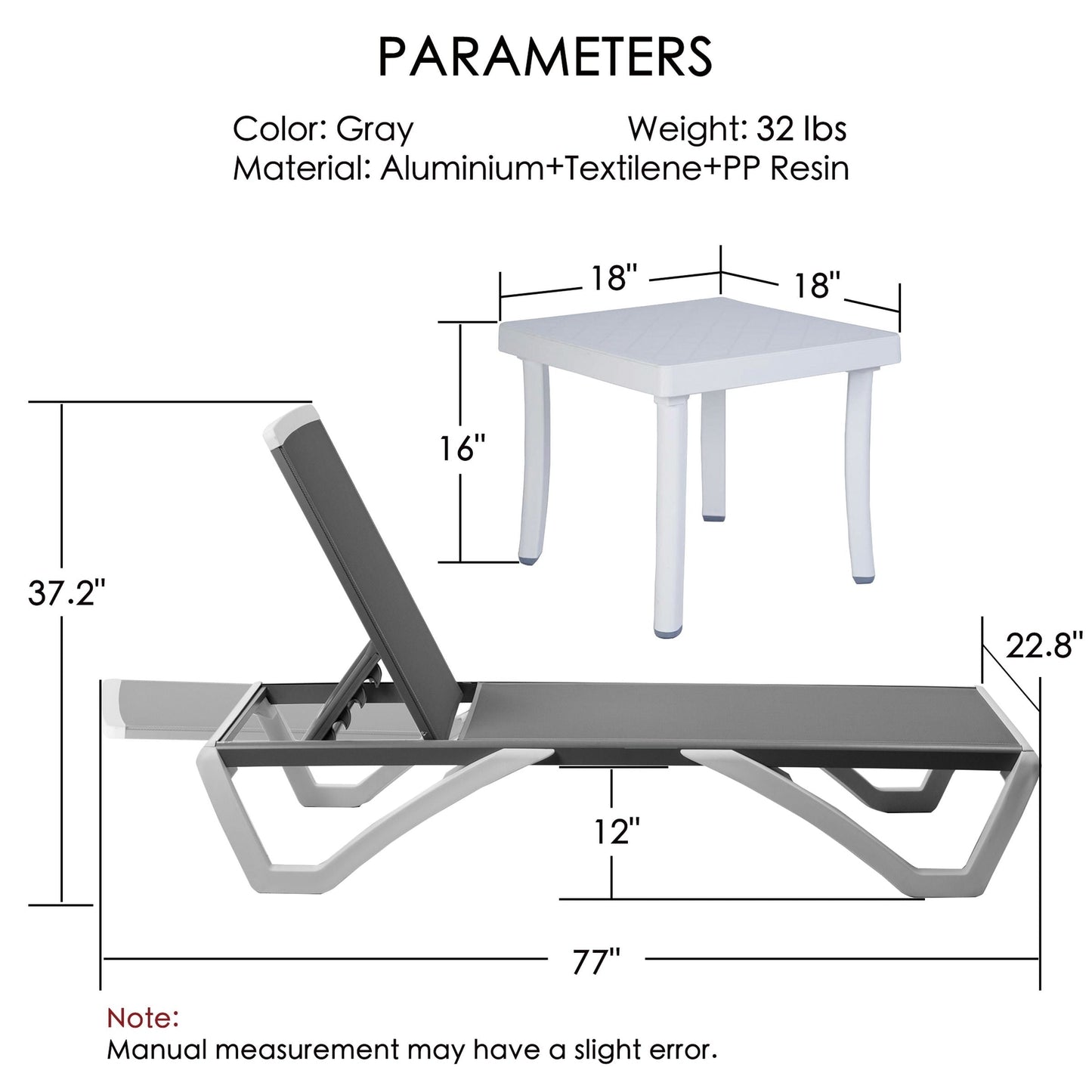 Chaise longue inclinable et réglable Kozyard Alan, pieds entièrement plats en aluminium et résine polypropylène