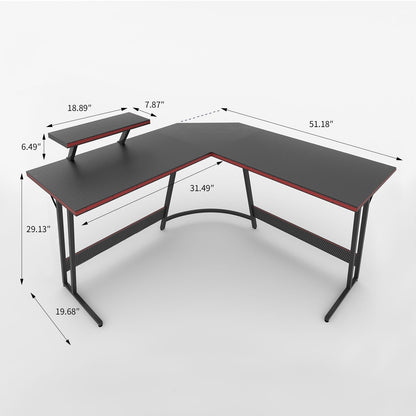 Bureau d'angle Homall en forme de L pour ordinateur, bureau d'écriture