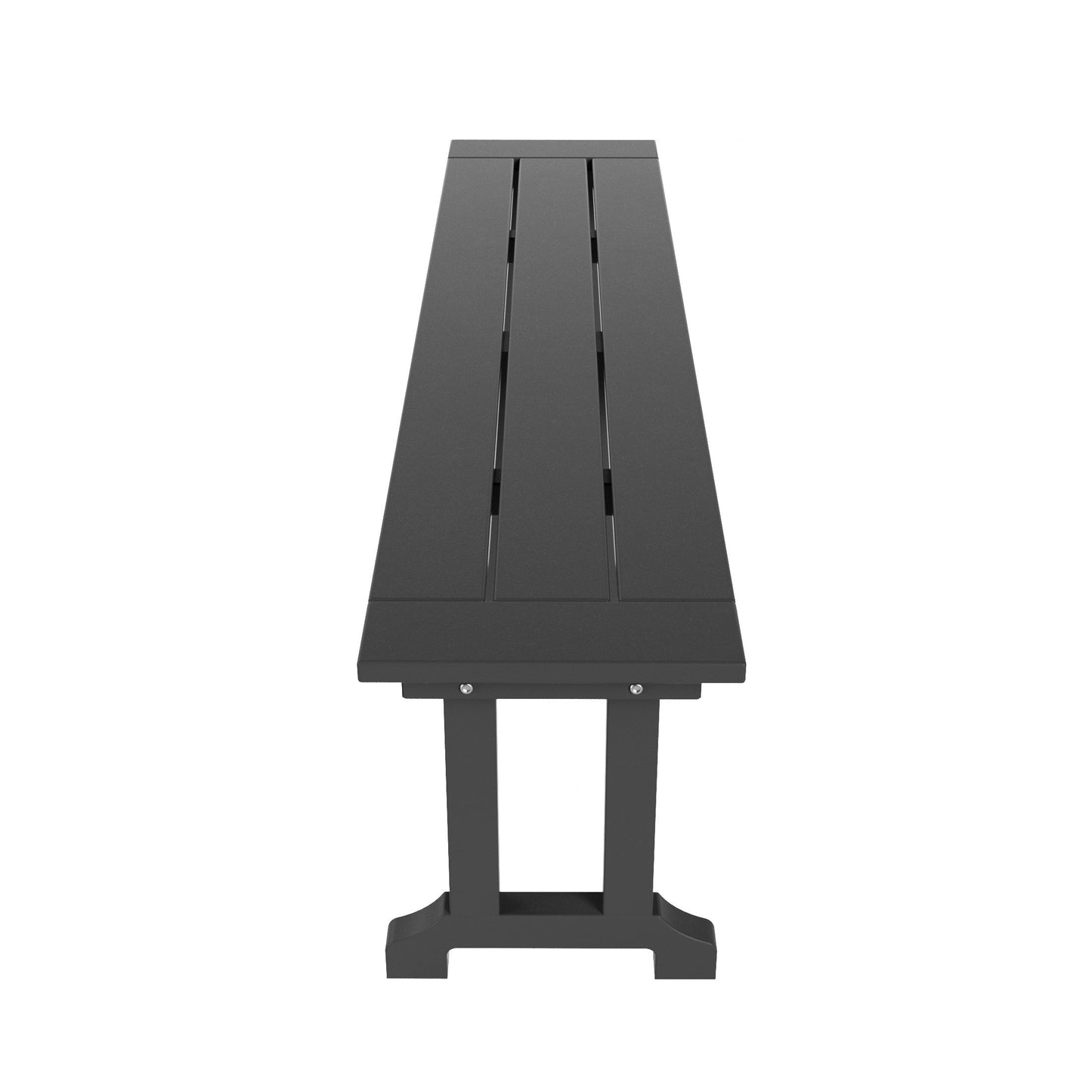 Banc de terrasse extérieur Polytrends Laguna en PEHD toutes saisons 65