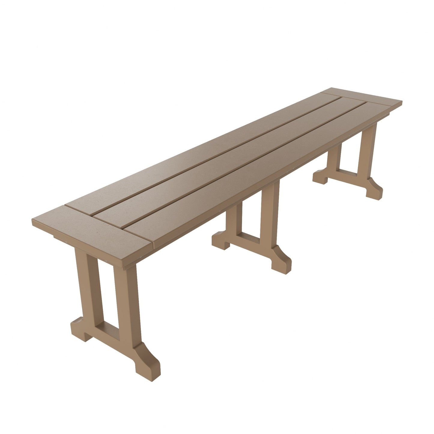 Banc de terrasse extérieur Polytrends Laguna en PEHD toutes saisons 65